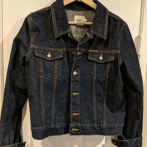 Calvin Klein Jeans Dark Denim Jacket, Large